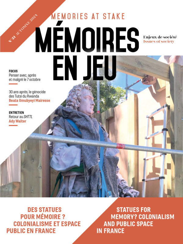 N° 21 (automne 2024) Des statues pour la mémoire ? Colonialisme et espace public en France